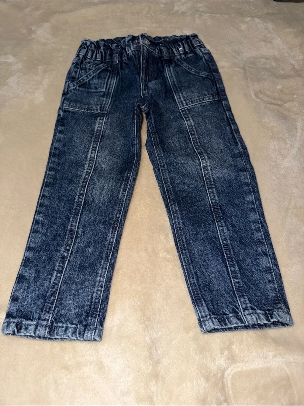 GAP Dark Blue Elastic Waist Denim Jogger Pants